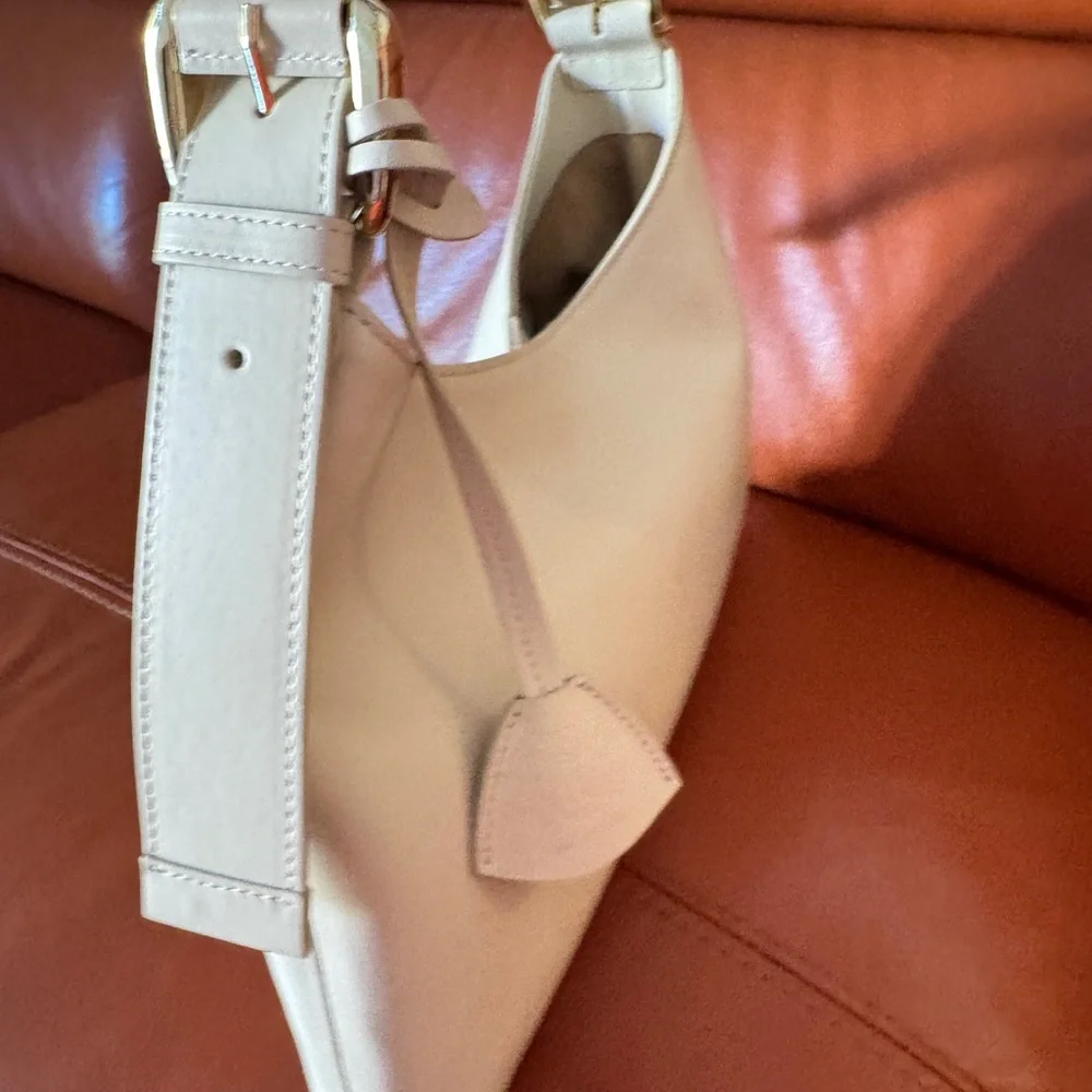 Bruno Magli Cora Leather Made in Italy Hobo Shoulder Bag